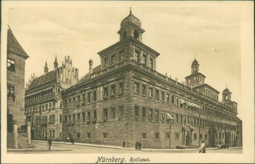Postcard Nuremberg City Hall around 1910 (No.9682)
