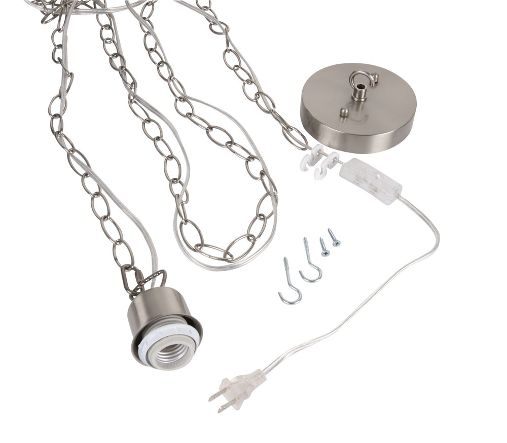 Craftmade SW1003 Nickel Swag Pendant Light Mounting Kit