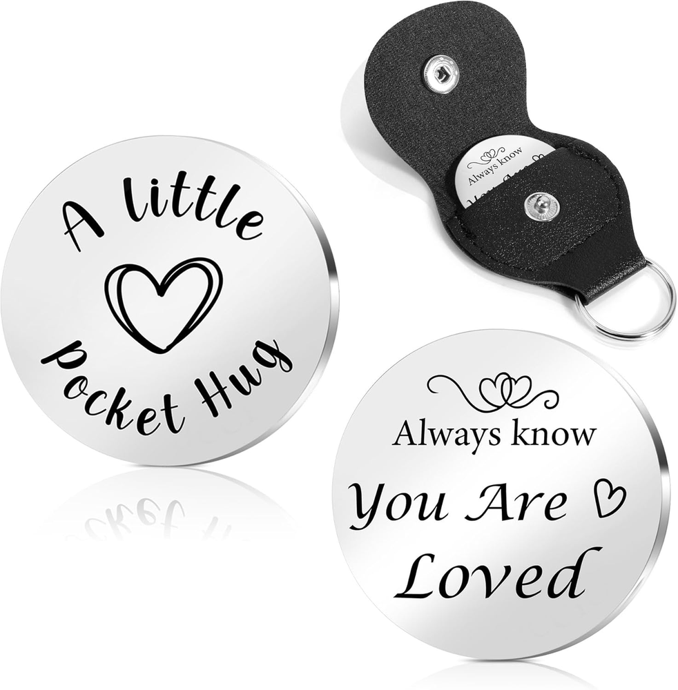 Pocket Hug Token Gift for Women Men - Valentines Easter Present for Wife Husband