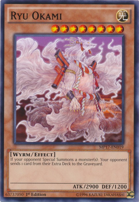 Ryu Okami MP17-EN019 Common 1st Edition NM 2017 Mega Tin