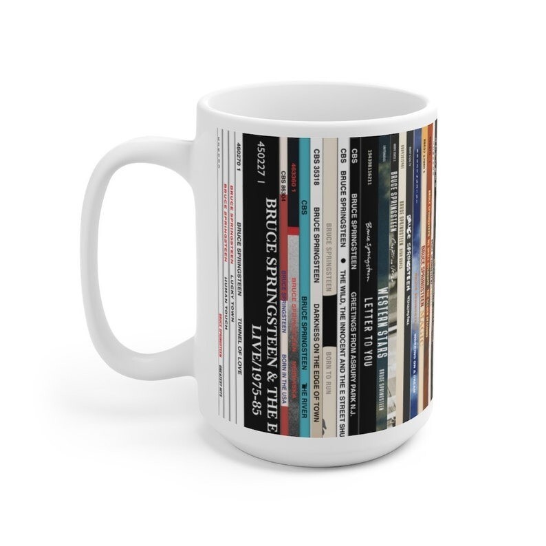 Bruce Springsteen Vinyl Record Coffee Mug for Music Fans