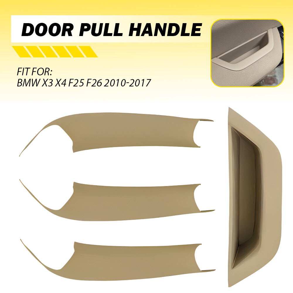 Interior Door Handle Cover Pull Trim Beige For BMW X3 X4 F25 F26 10-18