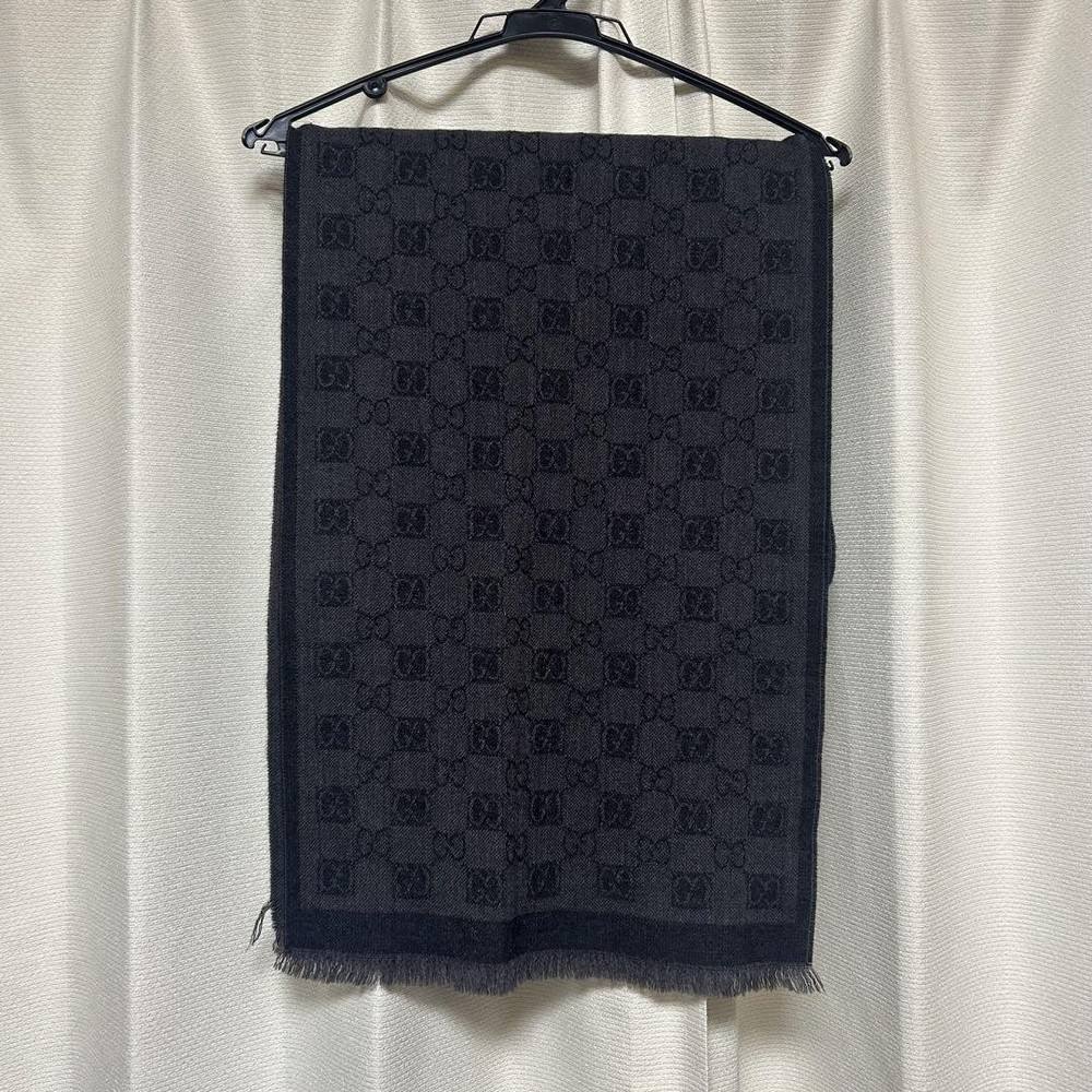 Vintage Gucci Cashmere Scarf Muffler Made in Japan