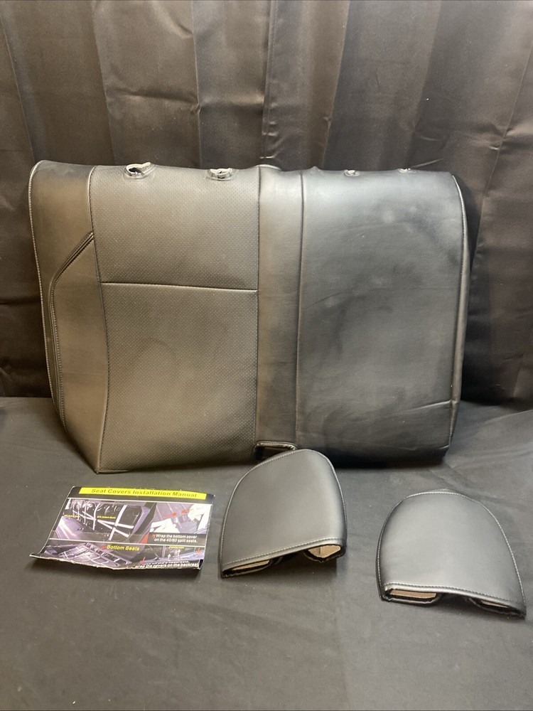 Tacoma Seat Covers Full Set. Fit for 2005 2022 Double & Crew Cab Toyota Tacoma