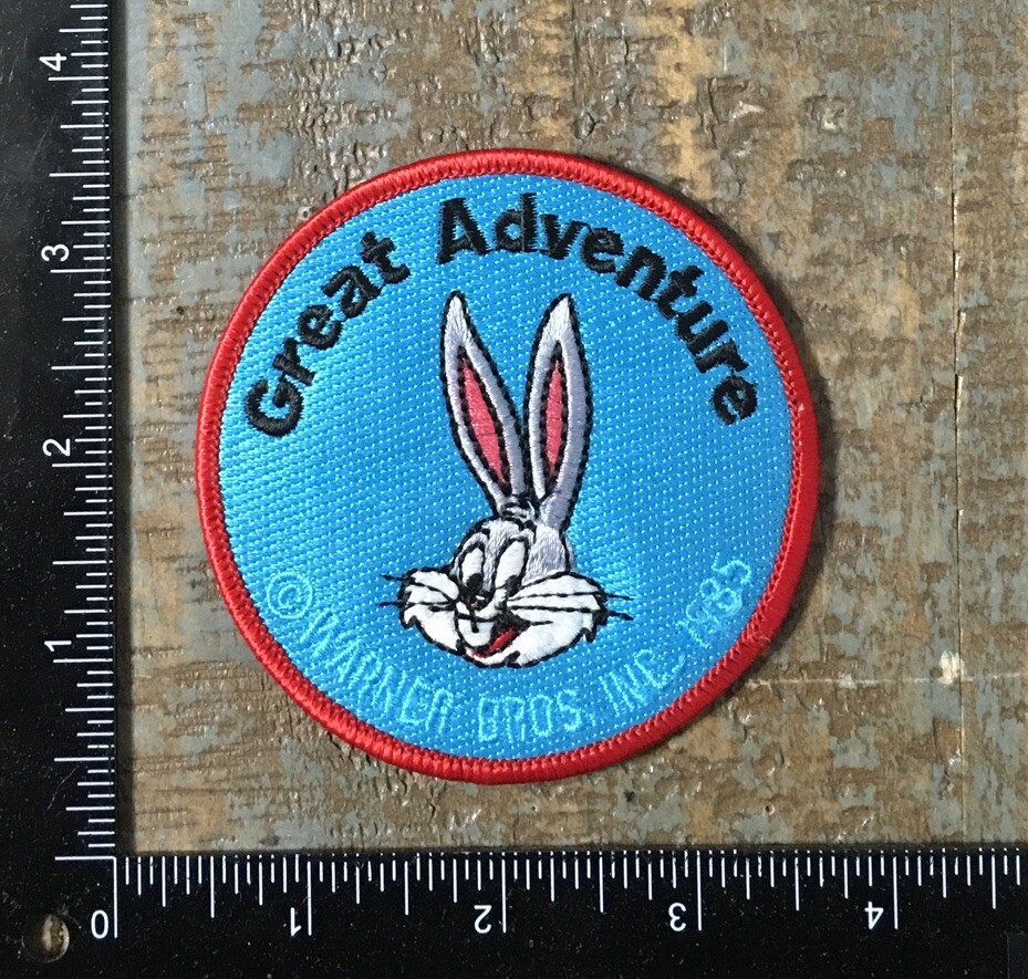 Vintage Bugs Bunny Six Flags Great Adventure NJ Iron-On Souvenir Patch
