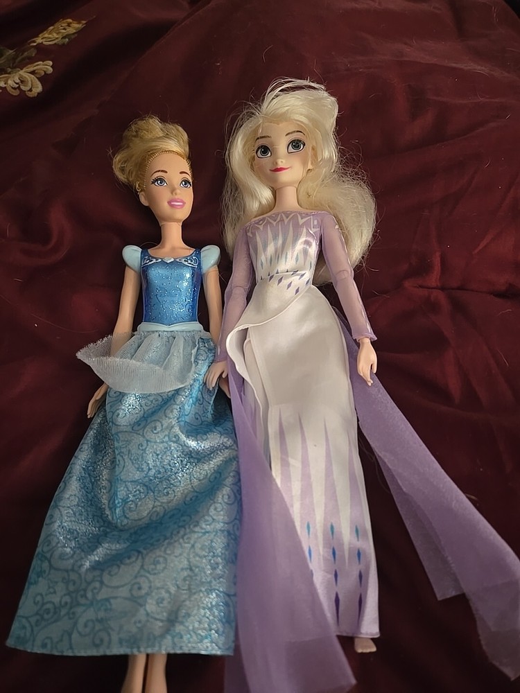 2 Disney Princess Barbies