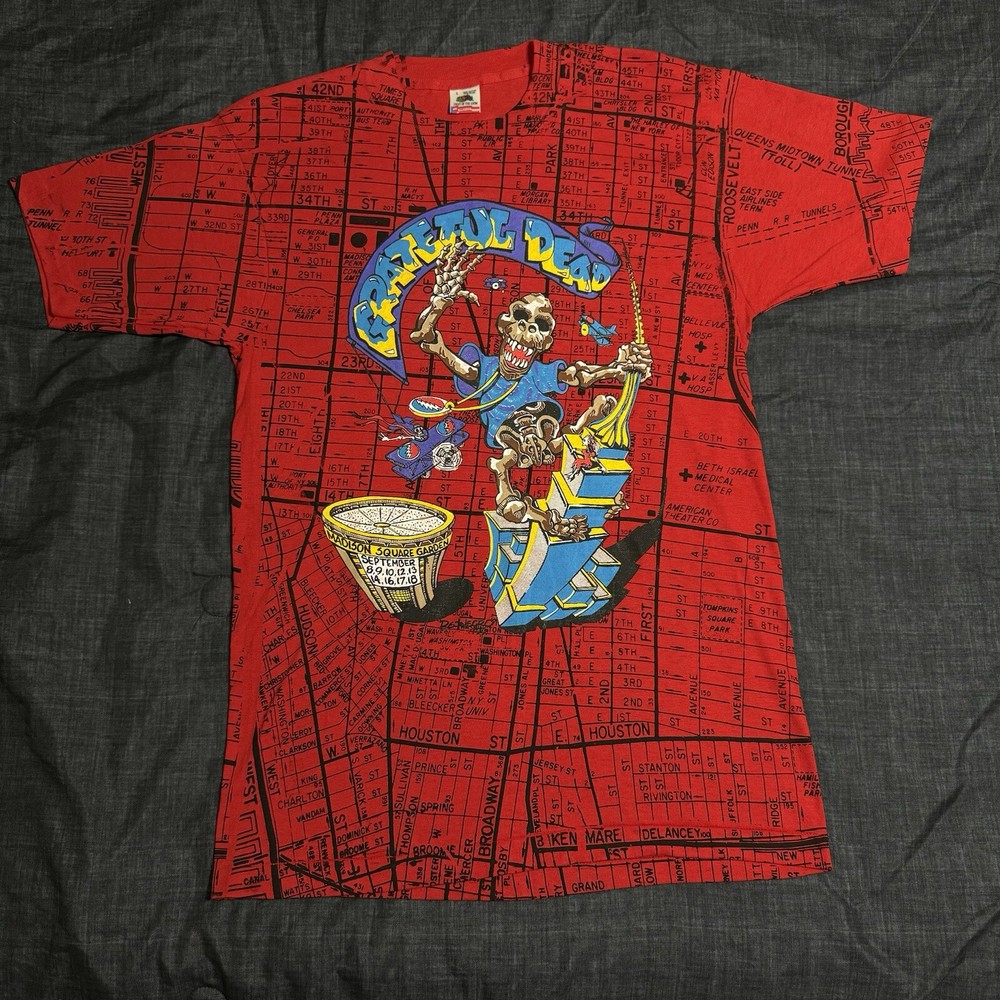 Vtg AOP Grateful Dead Madison Square Garden 90s King Kong Size L Single Stitch