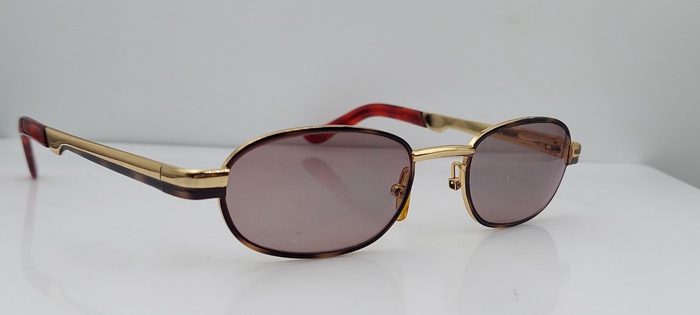 Vintage Tempo 008 Gold Oval Metal Sunglass Frames Only