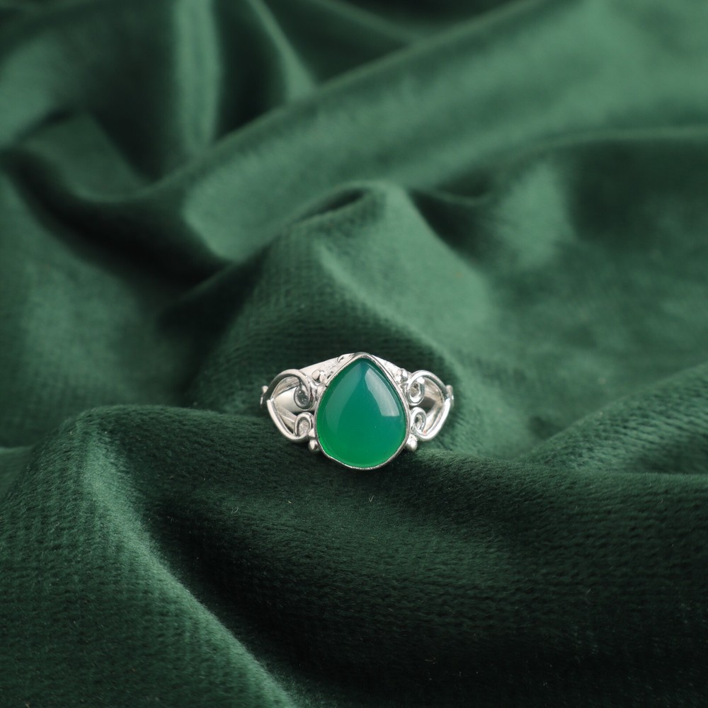 925 Silver Onyx Bezel Statement Ring for Daughters in All US Sizes  