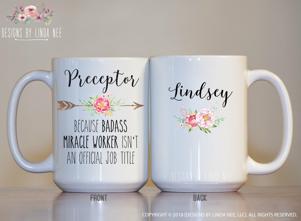 Personalized Preceptor Gift Preceptor Coffee Mug Preceptor Gift Ideas Graduation