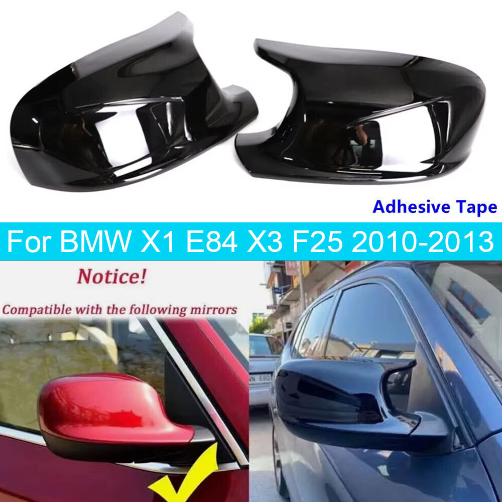 For BMW X1 E84 X3 F25 2010-2013 Rearview Side Mirror Cover Wing Cap Trim Add on