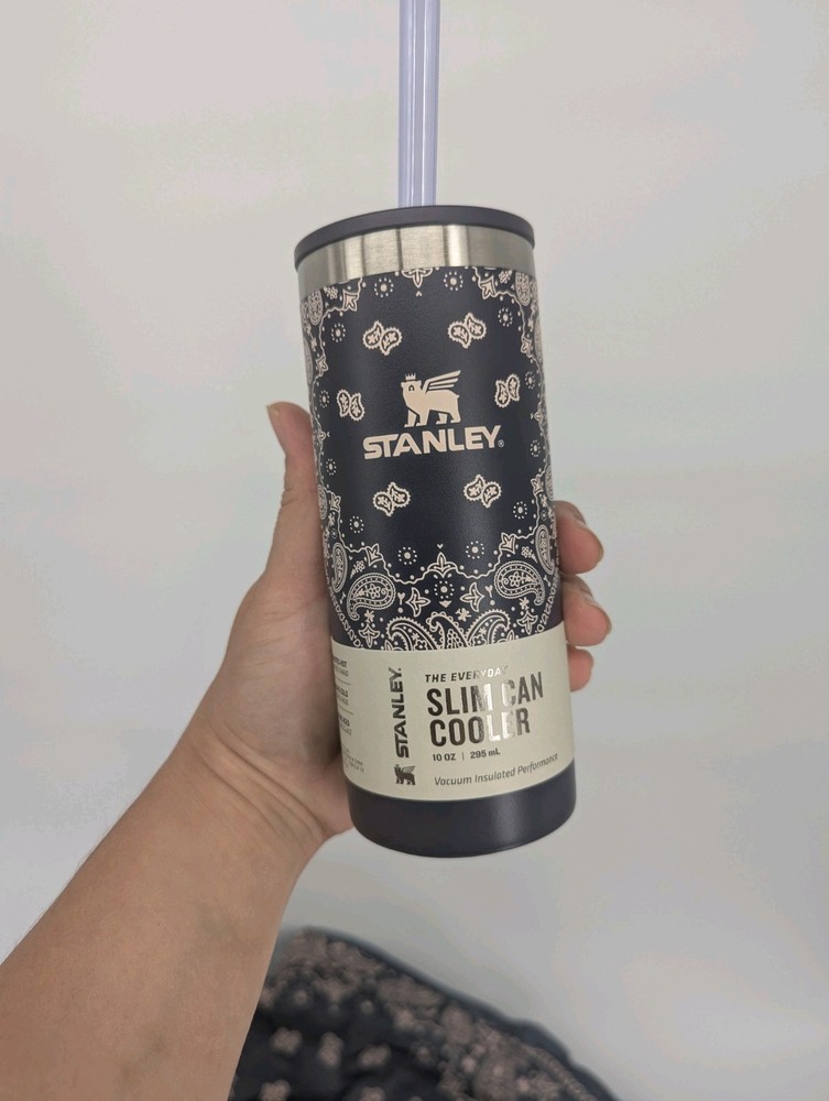 Stanley Cup Slim Can 10oz Corn Paisley Mesa Rose Design Fast Shipping