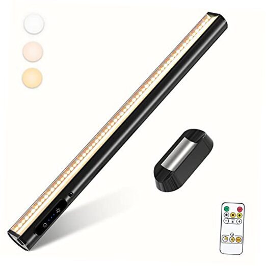 Rechargeable Magnetic LED Light Bar with Remote, Under Cabinet Lighting