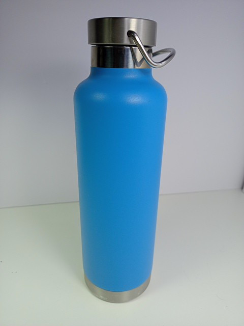 H2GO 24oz Insulated Stainless Steel Water Bottle in Textured Turquoise