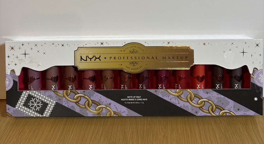 NYX Professional Makeup Matte Lip Vault 12 pc Travel Lipstick Gift Set NEW