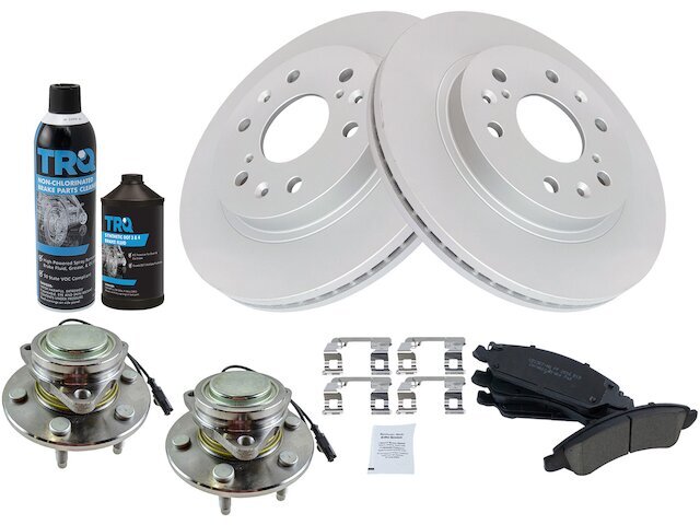 2008-2013 Yukon XL 1500 Front Brake Pad Rotor Wheel Hub Kit 22QBNN