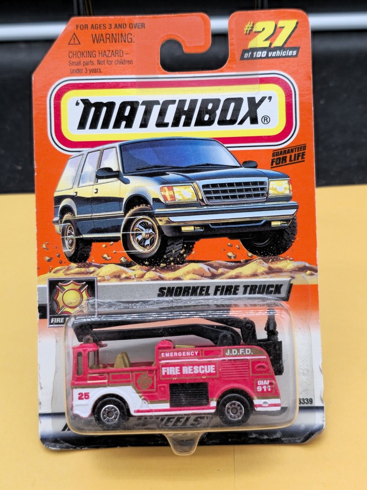 1999 Matchbox Snorkel Fire Truck #27 Diecast