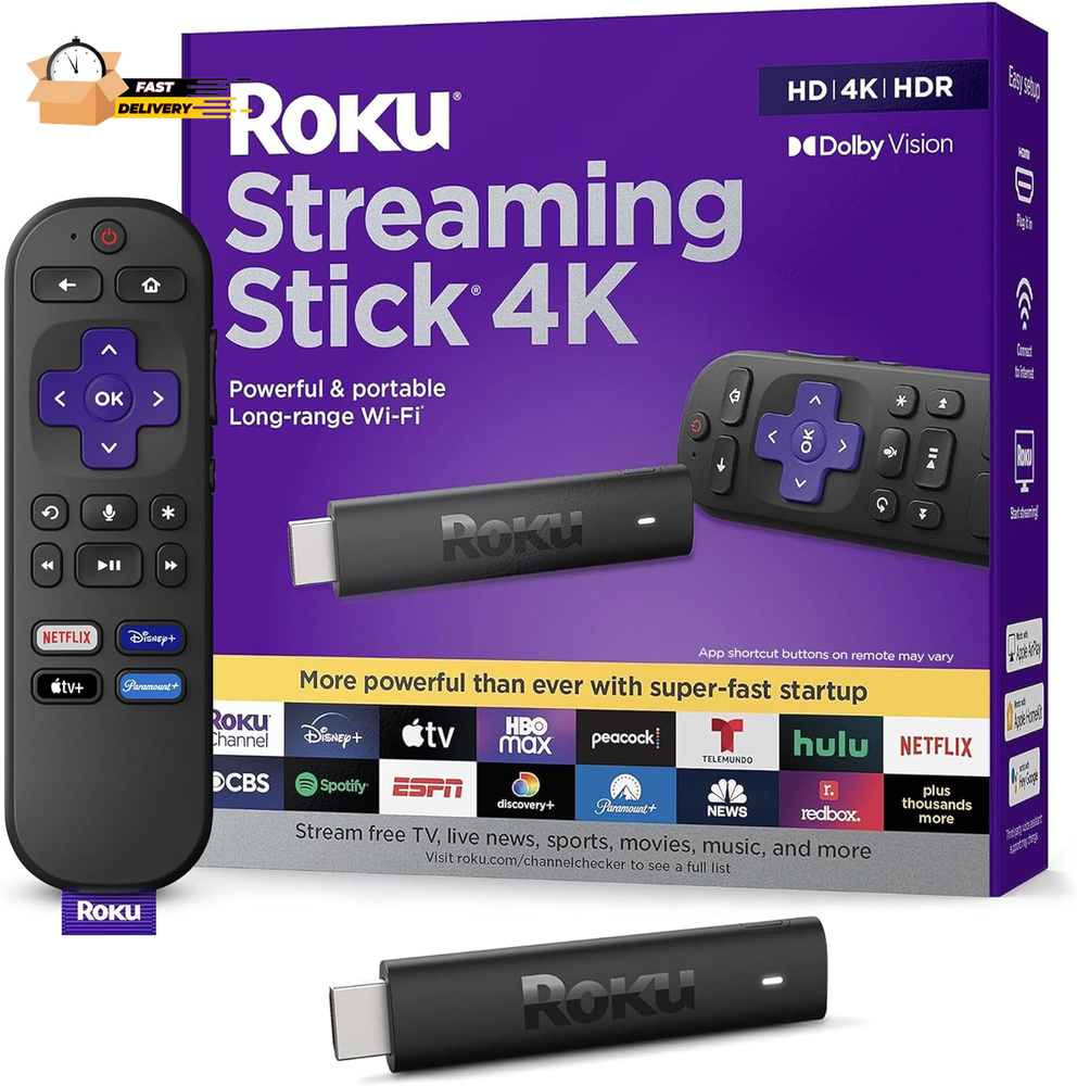 Streaming Stick 4K | Portable  Streaming Device 4K/Hdr/Dolby Vision,  Voice Remo