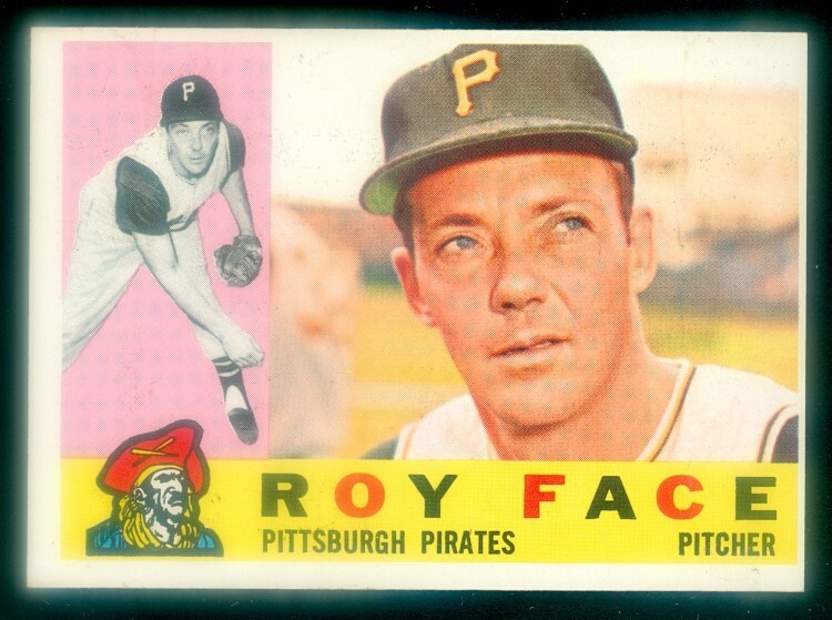 1960 TOPPS #20 ROY FACE EXMT