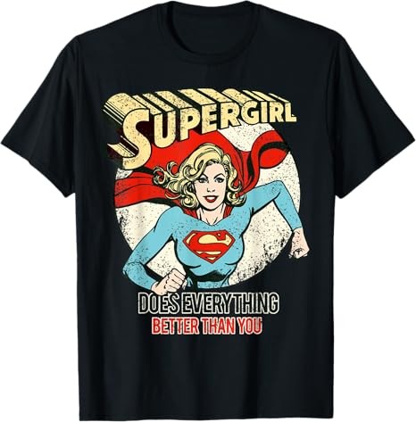 DC Comics Supergirl Text Better Than You T Shirt Size S - 5XL Gift For Friends