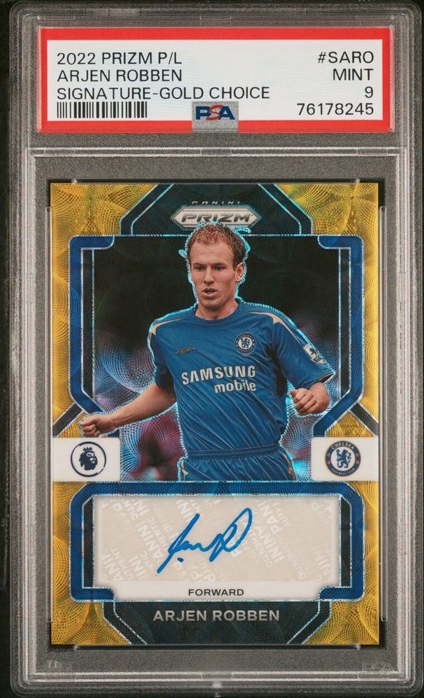 2022 EPL Prizm - Arjen Robben Auto /10 - PSA 9