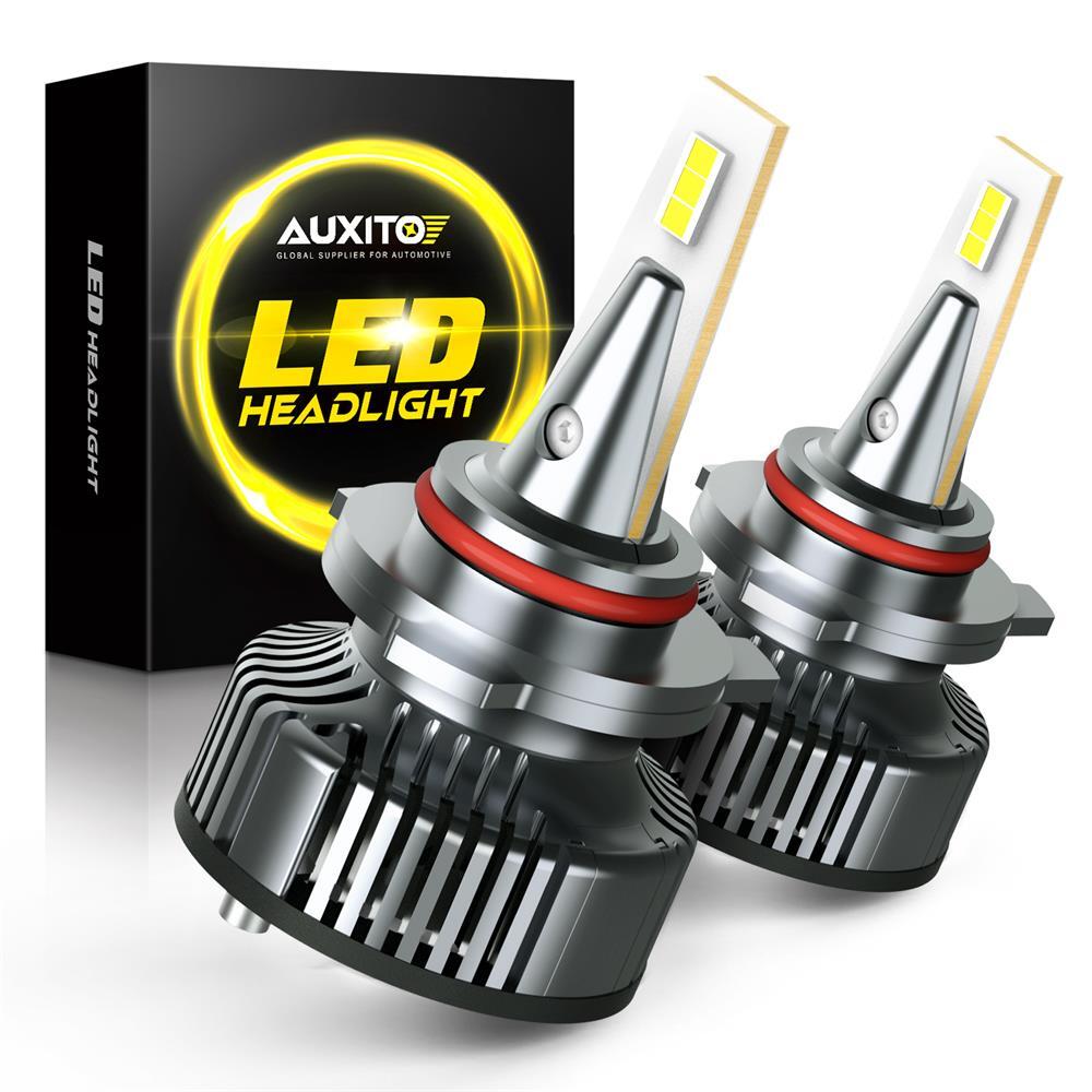 2/4x AUXITO 9012 LED Headlight Kit High Low Beam Bulbs Bright White CANbus