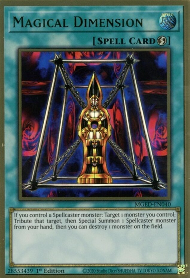 Magical Dimension - MGED-EN040 - Premium Gold Rare - 1st Edition x1 - Lightly Pl