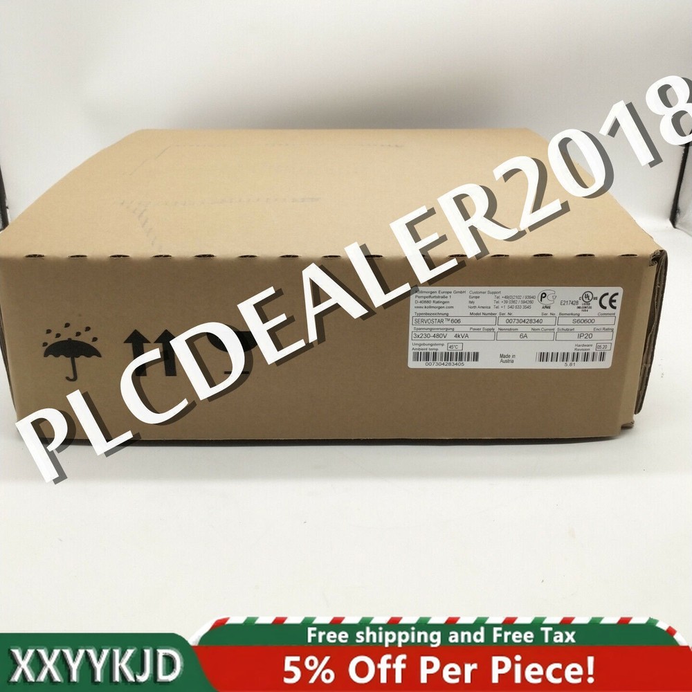 1PC Brand New In Stock Kollmorgen SERVOSTAR 606 S60600 Servo Drive VIA DHL