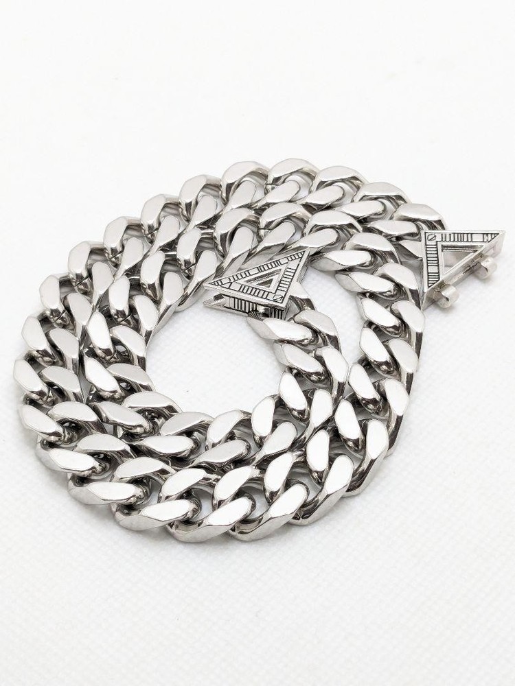 Christian Dior Rare Cd Diamond Chain Link Metal Necklace