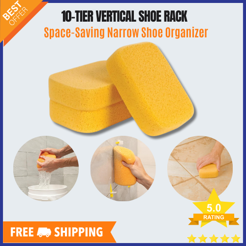 Extra-Large Grouting Cleaning Sponges 3-Pack Durable Absorbent