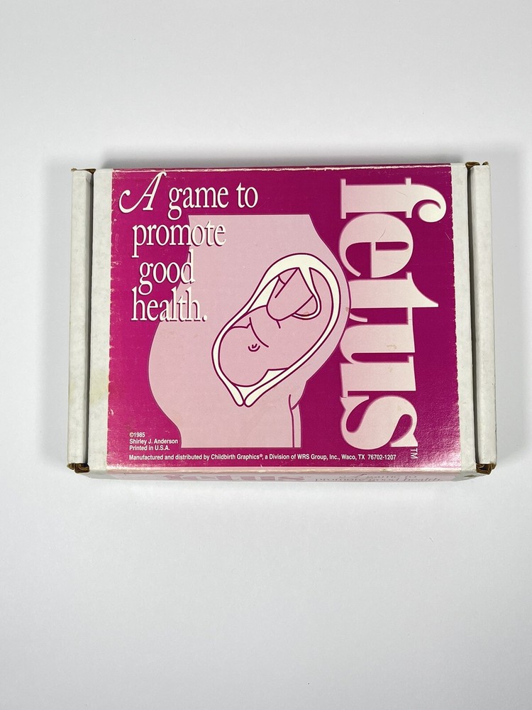 VERY RARE VINTAGE FETUS BOARD GAME 1985 Shirley Anderson Baby Child Pregnancy