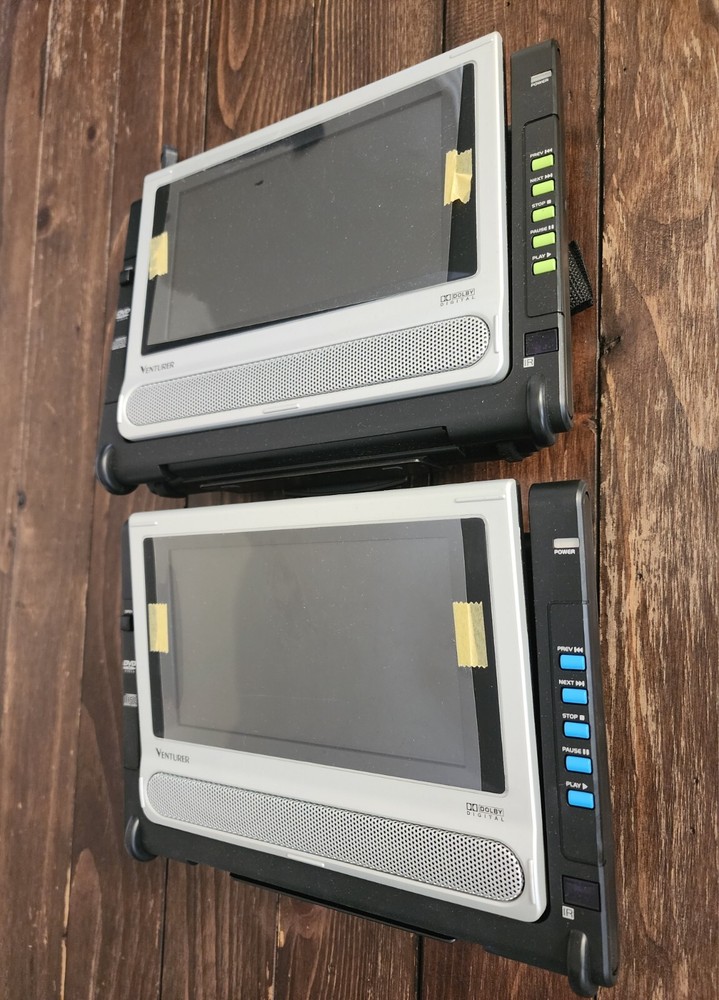 Dual Screen Portable DVD Player by Venturer with 2 Screens