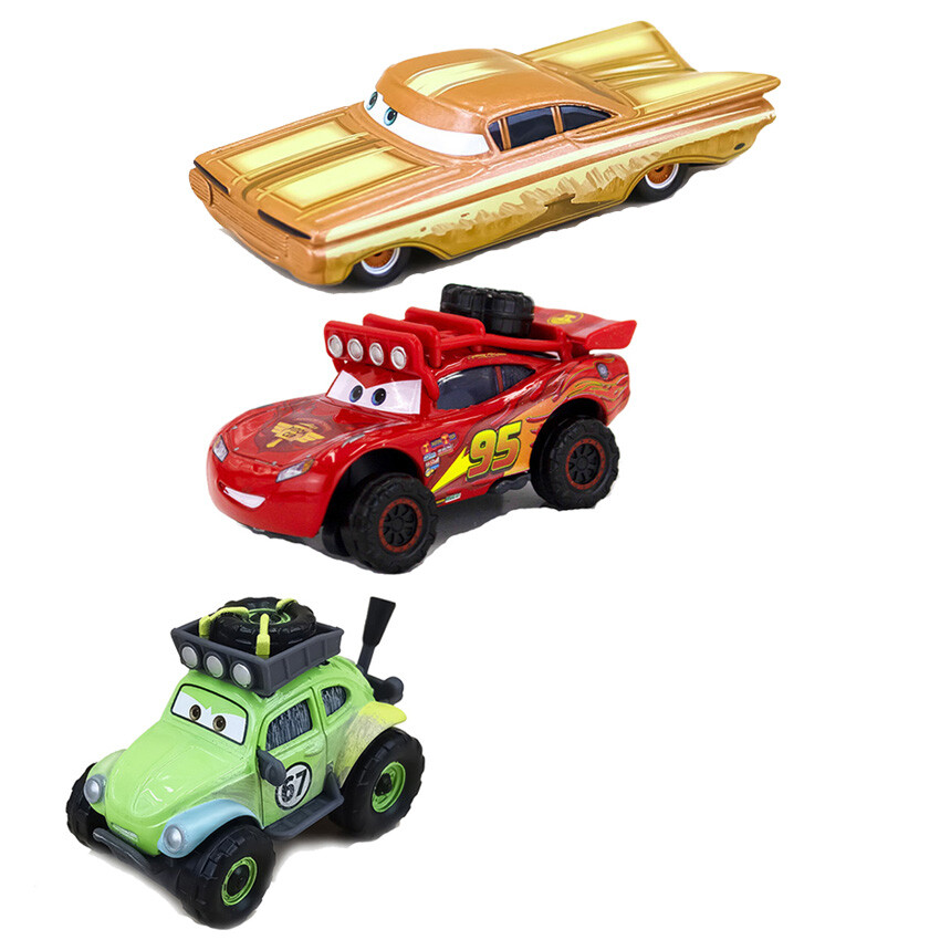 3 Pack Toy Model Car Diecast Disney Pixar Cars Off Road NO.67/McQueen Ramone