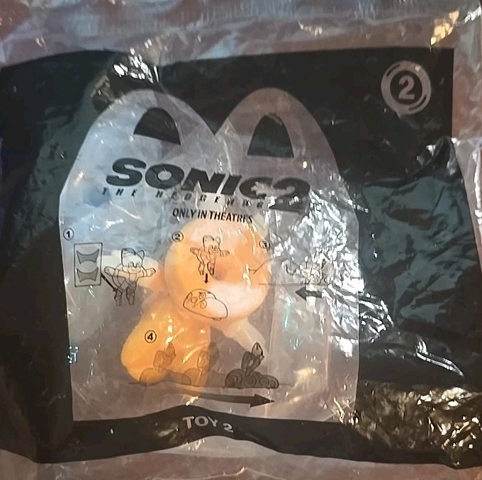 Sonic 2 Toy #2 Hedgehog Movie McDonalds Happy Meal Toy Sealed Ii