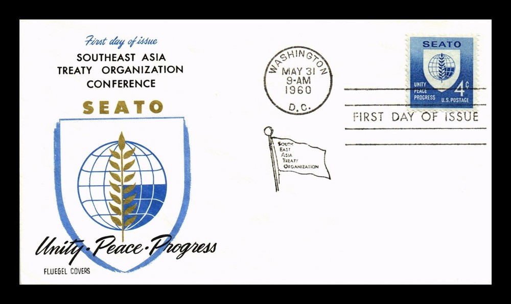 Dr Jim Stamps US First Day Issue 4c SEATO Conference Fluegel Covers Cachet
