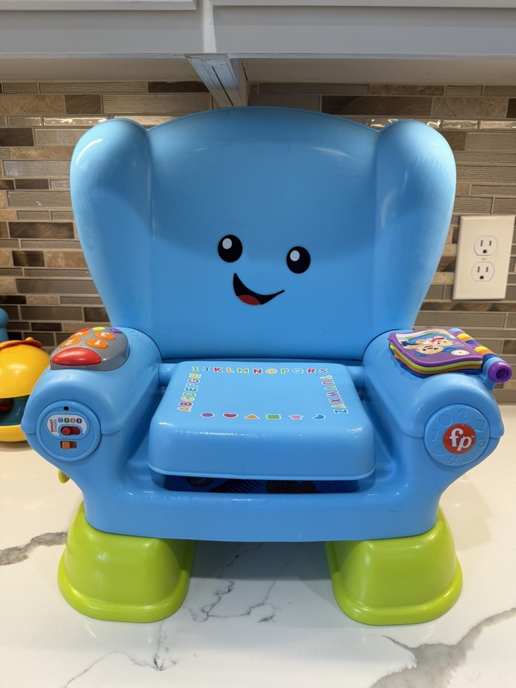 Fisher-Price Laugh and Learn Smart Stages Chair, Blue Toddlers Toys Educational