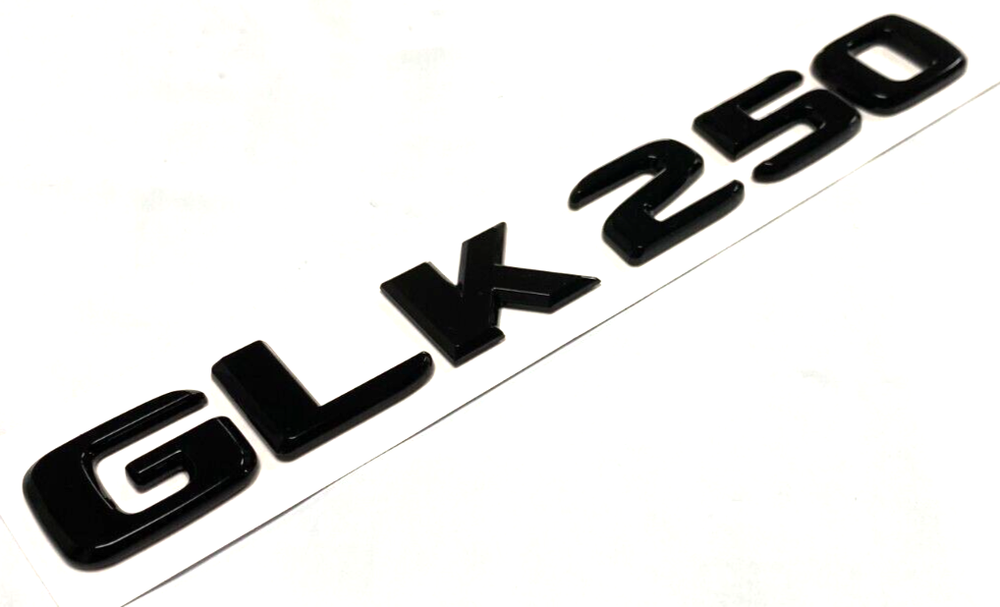 Gloss BLACK GLK250 FOR MERCEDES REAR TRUNK EMBLEM BADGE NAMEPLATE DECAL LETTERS
