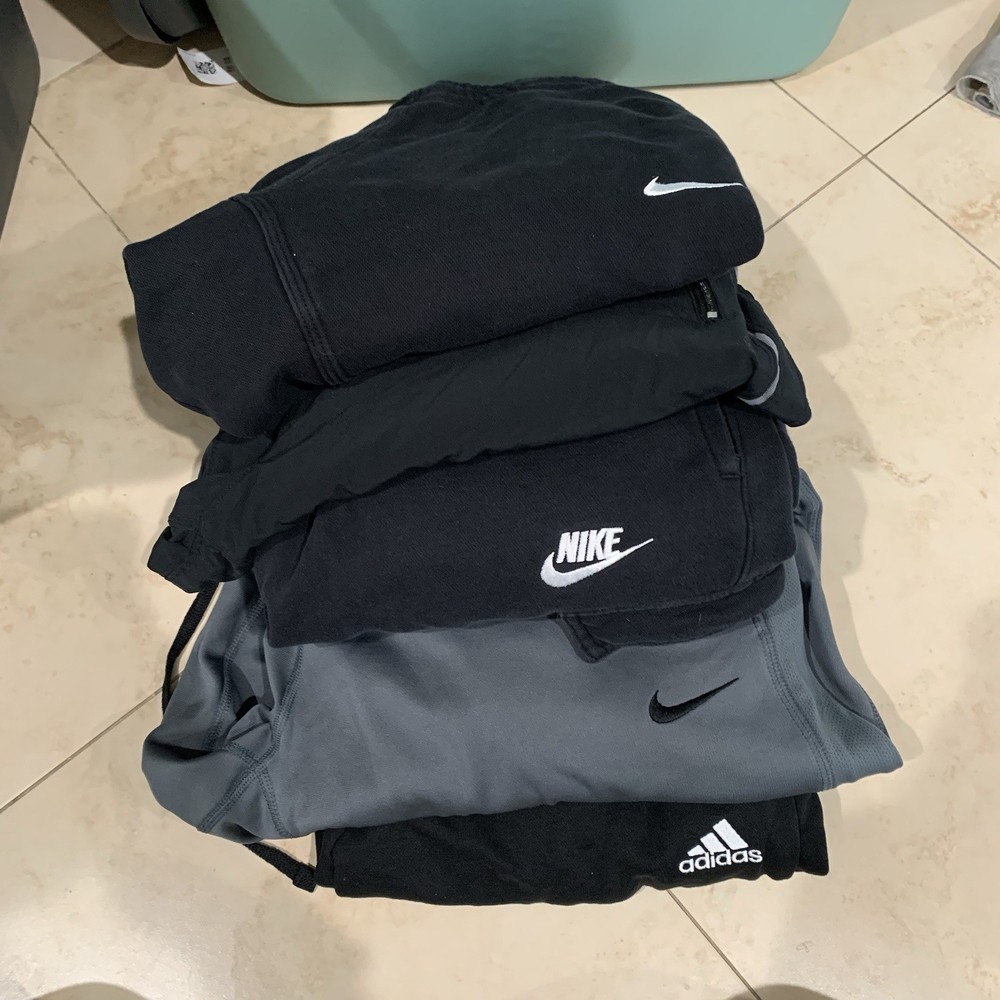Nike Adidas Lot Of 5 Sweatpants Mens Size M/L Street Cargo Joggers Track Pants