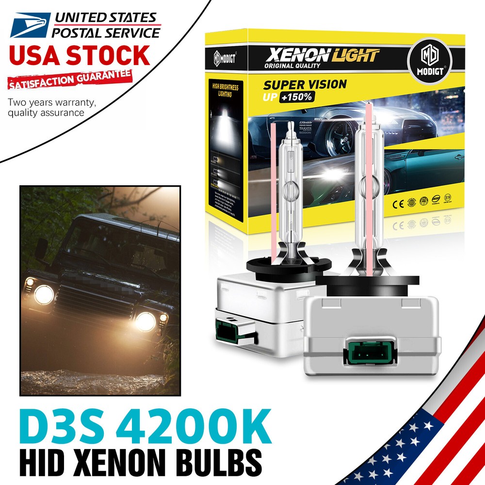 2X Bombillas de Faros HID 35W Reemplazar D3S HID Xenón Súper Blanco Kit de Conversión NUEVO