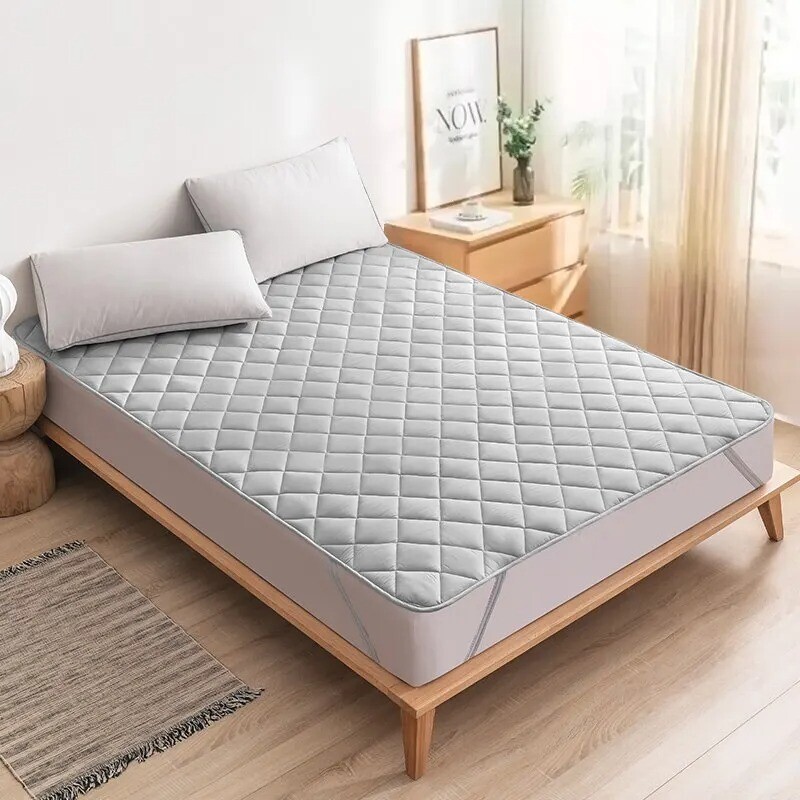 Ultrasonic Washable Mattress Protector Cover with Elastic Band for Bed