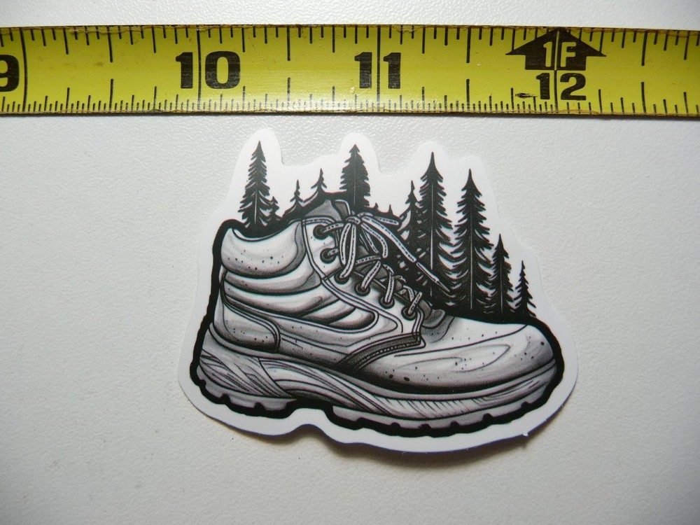 HIGH TOP SNEAKER SHOW TREES STICKER DECAL NATURE OUTDOORS FUN CALMING