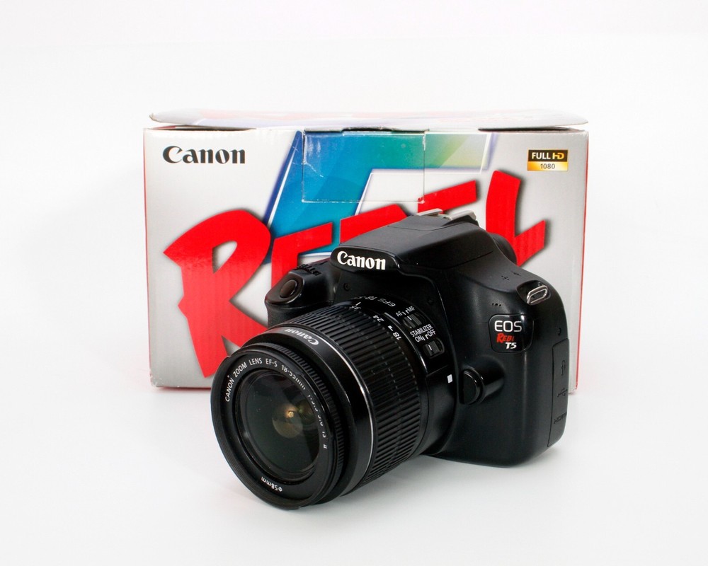 Canon EOS Rebel T5 18MP DSLR Camera, EF-S 18-55mm IS II Lens