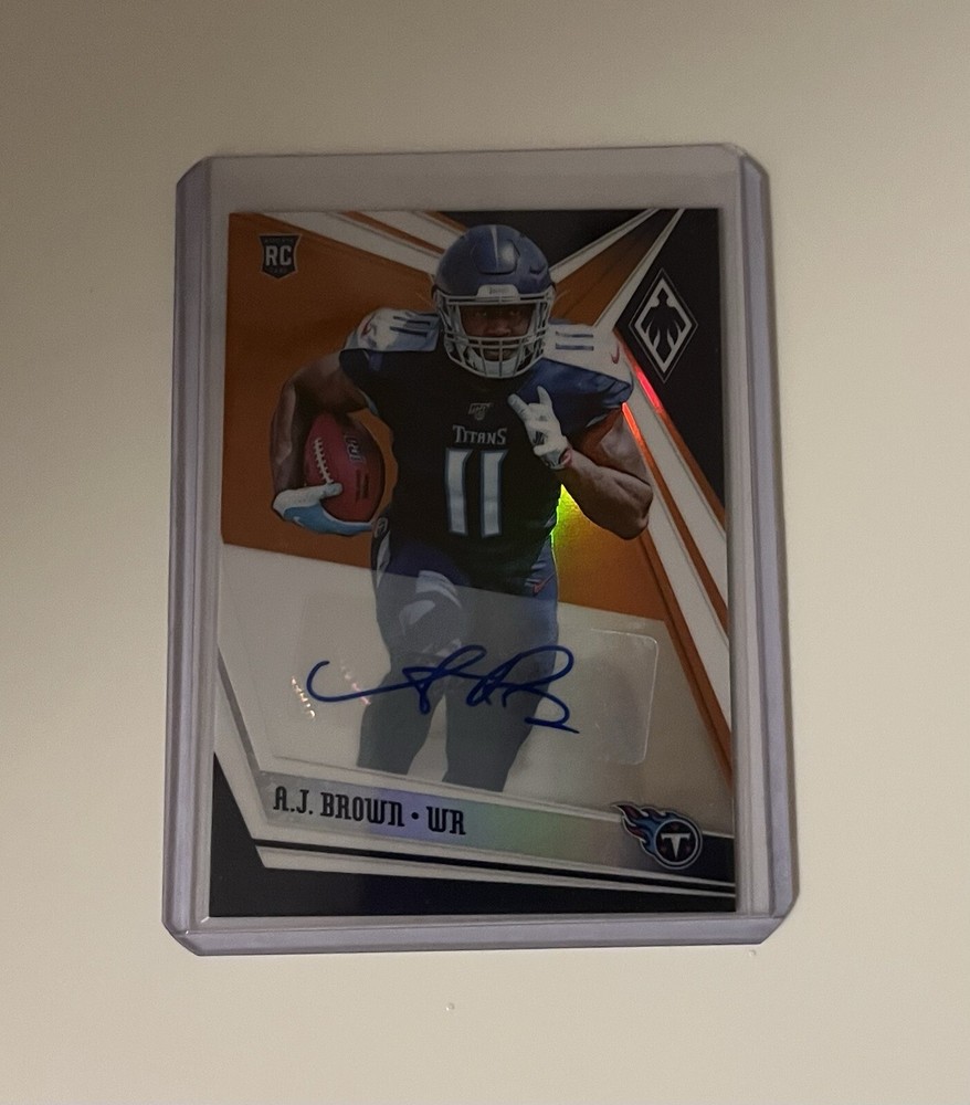 2019 Panini Phoenix A.J. Brown Rookie Auto Orange RC #/25