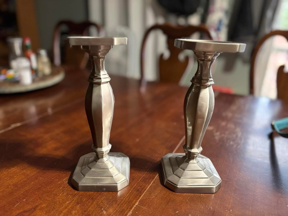 Well Made Stainless Steel Taper/Pillar Candle Holder