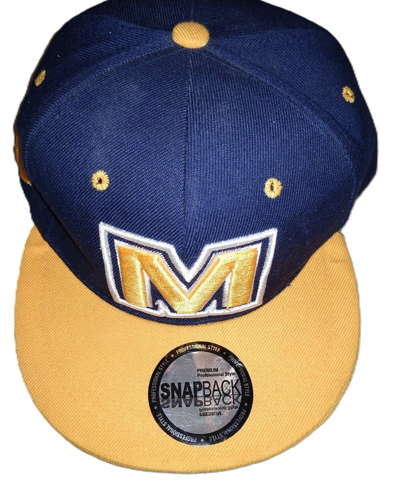 Michigan Wolverines NCAA Premium Flat Bill Snapback Hat - Pro Style  