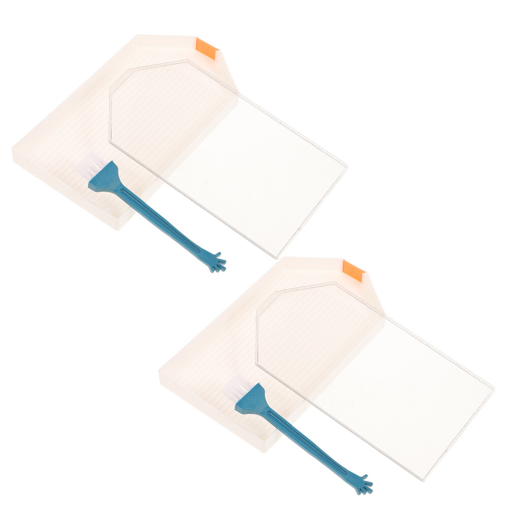 2 Sets Painting Stackable Trays Drill Disc Box Art Supplies