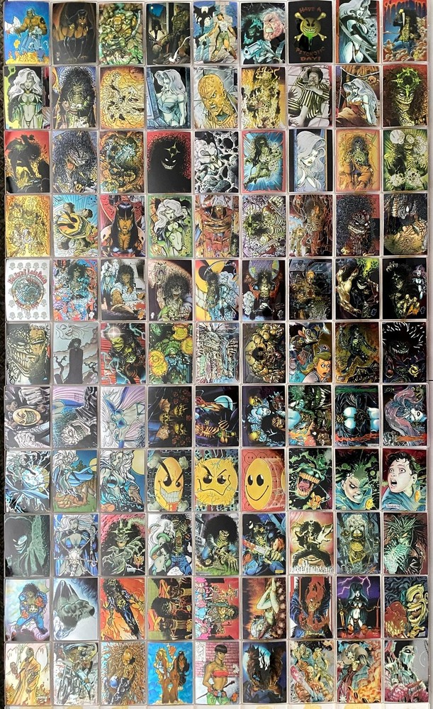 Evil Ernie Series II Two Glow in the Dark Base Card Set All Chromium 100 Cards