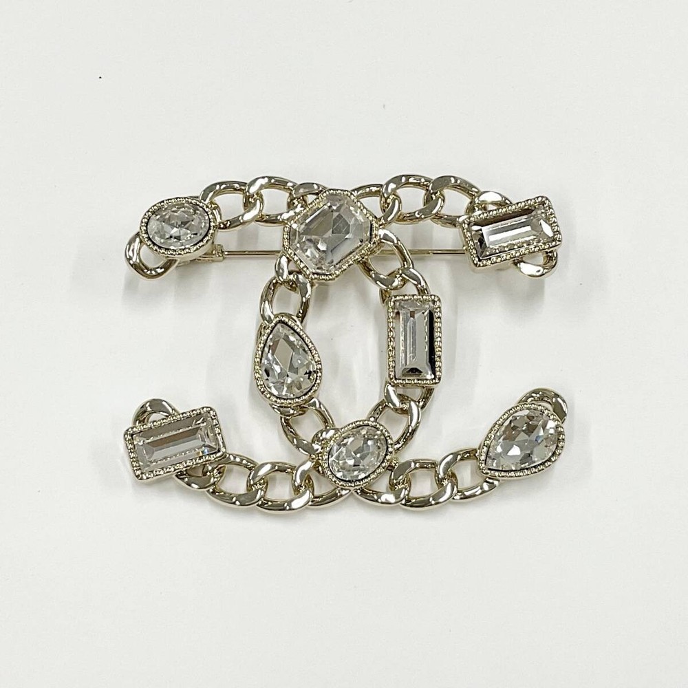 Chanel Brooch Coco Mark Bijou Gold
