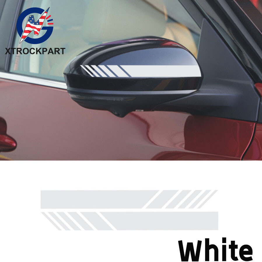 Rearview Mirror Decoration Carbon FIBER Sticker Stripe Decal Car Accessories 5D