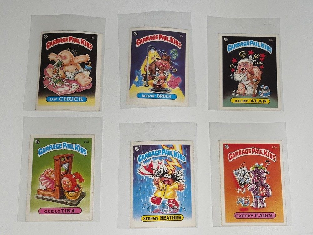 1985 Topps Garbage Pail Kids Original Series 1 Mini Cards Lot of 6 Vintage